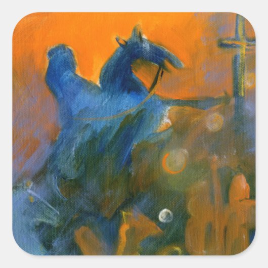 Pictish Magic Vierkante Sticker (Voorkant)