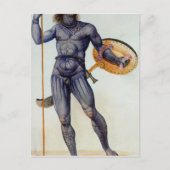 Pictish Man Holding a Shield Briefkaart (Voorkant)