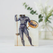 Pictish Man Holding a Shield Briefkaart (Staand voorkant)