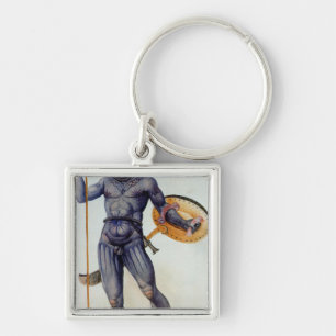 Pictish Man Holding a Shield Sleutelhanger