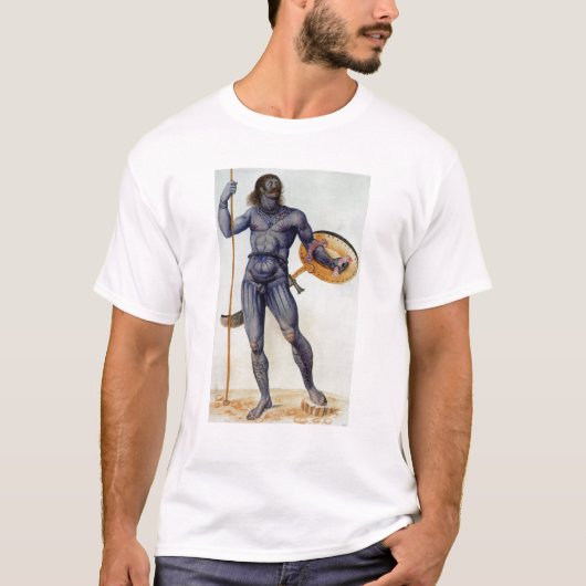 Pictish Man Holding a Shield T-shirt (Voorkant)