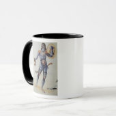 Pictish Man met een menselijk hoofd Mok (Voorkant links)