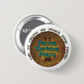 Pictish National Party Ronde Button 5,7 Cm (Voorkant /achterkant)