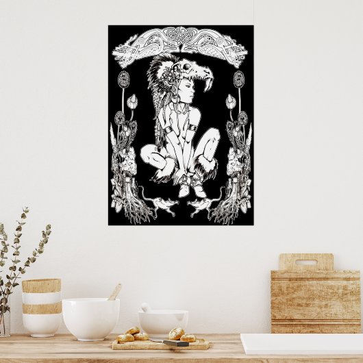 Pictish Preistess Poster (Keuken)