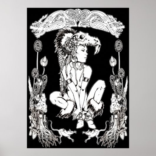 Pictish Preistess Poster (Voorkant)