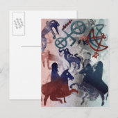 Pictish Ruiters 1996 Briefkaart (Voorkant / Achterkant)