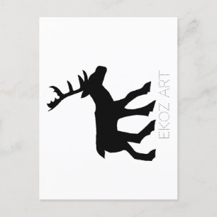 Pictish Stag Cutout Briefkaart