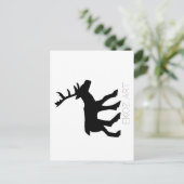 Pictish Stag Cutout Briefkaart (Staand voorkant)