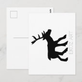 Pictish Stag Cutout Briefkaart (Voorkant / Achterkant)