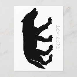 Pictish Wolf Cutout Briefkaart