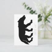 Pictish Wolf Cutout Briefkaart (Staand voorkant)