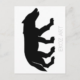 Pictish Wolf Cutout Briefkaart