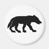 Pictish Wolf Cutout Magneet (Voorkant)