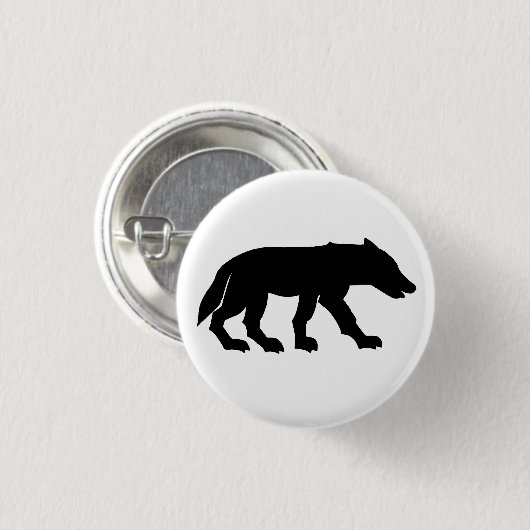 Pictish Wolf Cutout Ronde Button 3,2 Cm (Voorkant /achterkant)