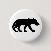 Pictish Wolf Cutout Ronde Button 3,2 Cm (Voorkant)