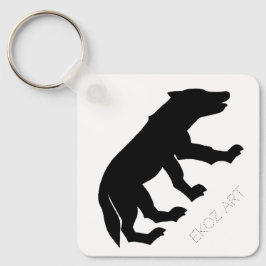Pictish Wolf Cutout Sleutelhanger