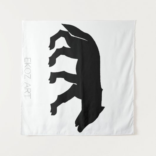 Pictish Wolf Cutout Wandkleed (Voorkant (horizontaal))