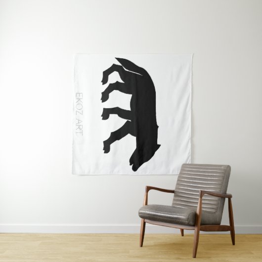 Pictish Wolf Cutout Wandkleed (In Situ (horizontaal))