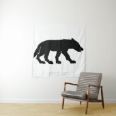 Pictish Wolf Cutout Wandkleed (In situ)