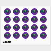 Pictish Wolf Maze Ronde Sticker (Vel)
