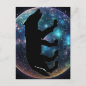 Pictish Wolf Space Orb Briefkaart (Voorkant)