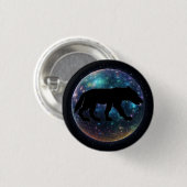 Pictish Wolf Space Orb Ronde Button 3,2 Cm (Voorkant /achterkant)