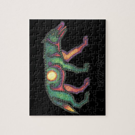 Pictish Wolf Sun Legpuzzel (Verticaal)