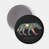 Pictish Wolf Sun Magneet (Voorkant / Achterkant)