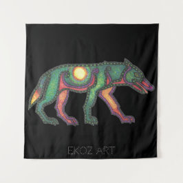 Pictish Wolf Sun Wandkleed