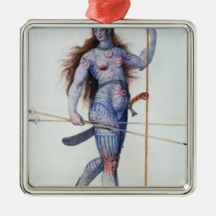 Pictish Woman Metalen Ornament