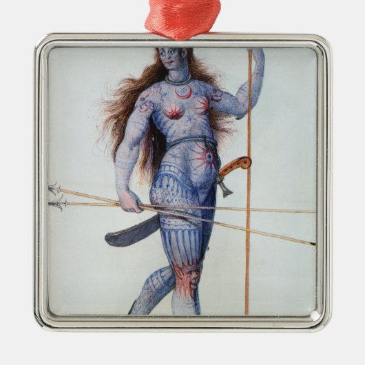 Pictish Woman Metalen Ornament (Voorkant)