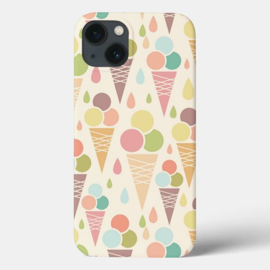 Pictocrèmekegelpatroon Case-Mate iPhone Case (Achterkant)