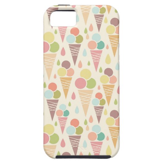 Pictocrèmekegelpatroon Case-Mate iPhone Case (Achterkant)