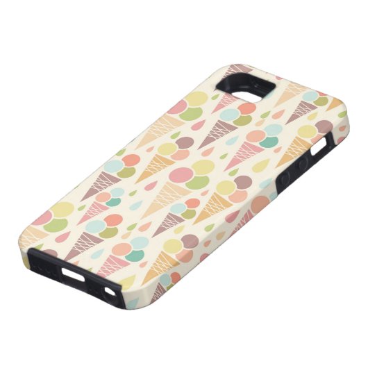 Pictocrèmekegelpatroon Case-Mate iPhone Case (Onderkant)