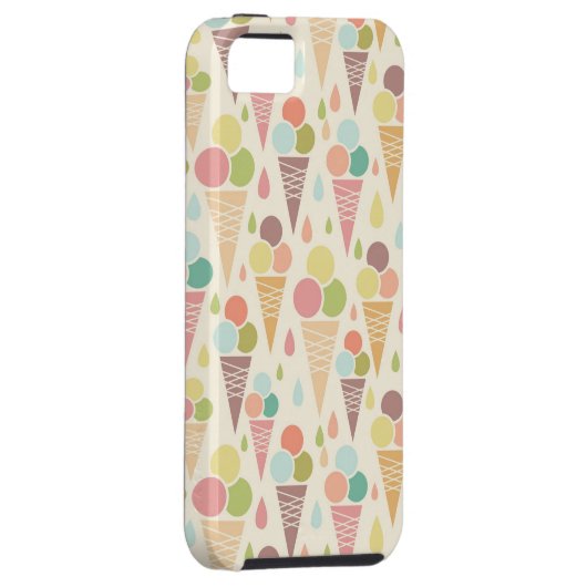 Pictocrèmekegelpatroon Case-Mate iPhone Case (Back/Rechts)