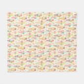 Pictocrèmekegelpatroon Fleece Deken (Voorkant (Horizontaal))