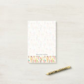 Pictocrèmekegelpatroon Post-it® Notes (Op bureau)