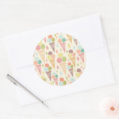 Pictocrèmekegelpatroon Ronde Sticker (Envelop)