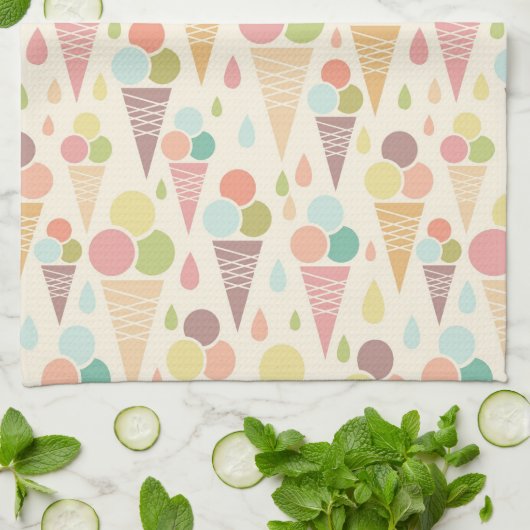 Pictocrèmekegelpatroon Theedoek (Gevouwen)