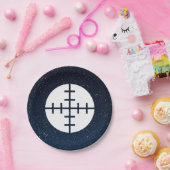 Pictograaf pistool papieren bordje (Feest)