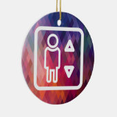 Pictograaf voor hoogleraren keramisch ornament (Rechts)