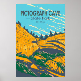 Pictograafkade State Park Montana Poster