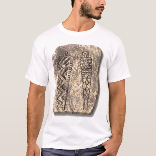 Pictograafsteen voor mannen t-shirt (Voorkant)