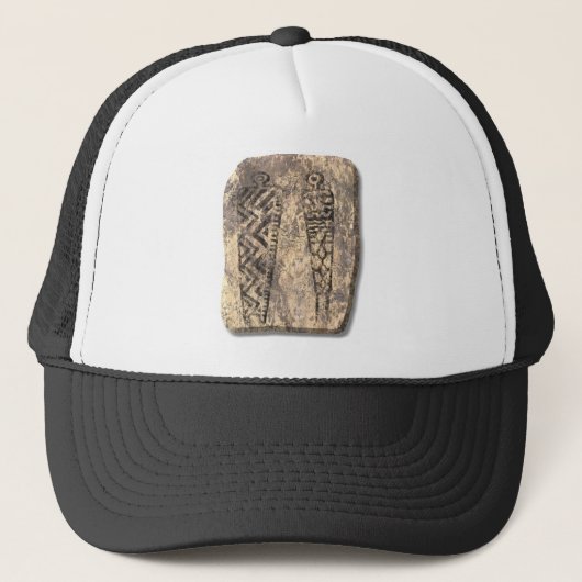 Pictograafsteen voor mannen trucker pet (Voorkant)