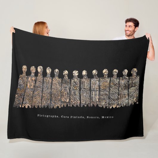 Pictografen, Cara Pintada, Sonora, Mexico Fleece Deken (In situ)