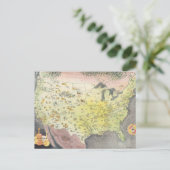 Pictografische kaart van Amerika - Cartoon schetse (Staand voorkant)