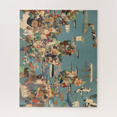 Pictografische kaart van de wereld legpuzzel (Verticaal)