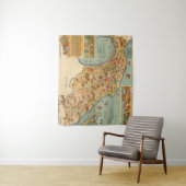 Pictografische kaart van Mexico Wandkleed (In situ)