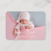 Pictogram Aangepaste Logo Foto Modern script socia Visitekaartje (Voorkant)