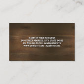 Pictogram | Achtergrond van hout Visitekaartje (Achterkant)